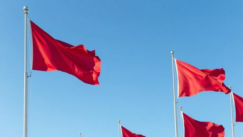 Länder med röd vit flagga och vad färgerna symboliserar